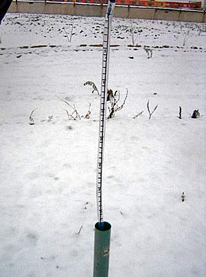мерзлотомер для определения глубины промерзания грунта в Подмосковье